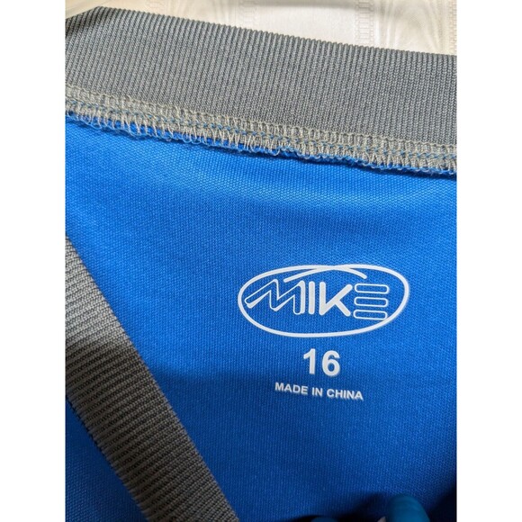 Beast Mode Athletic Shirt Youth 16 Mike Top Kids Boys Blue Sports Back to School - Picture 4 of 6